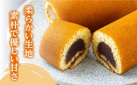 【全2回定期便】対馬 名物 かすまき 10 本 × 1 箱《対馬市》【江崎泰平堂】お菓子 銘菓 カステラ 冷蔵配送[WBF019]