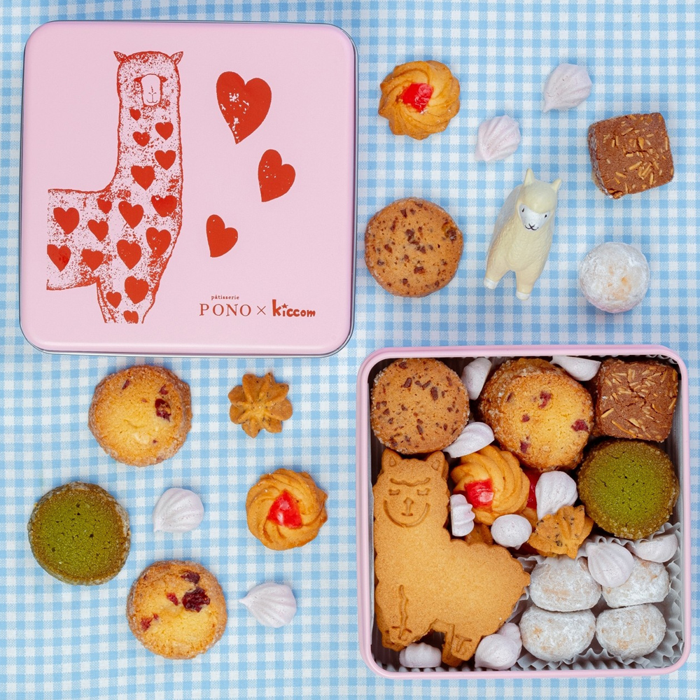 Patisserie PONO  アルパカさんのクッキー缶│パティスリーポノ 動物クッキー アルパカ お菓子 洋菓子 焼き菓子 ギフト 贈り物 手土産 人気 三重県 四日市市 ふるさと納税