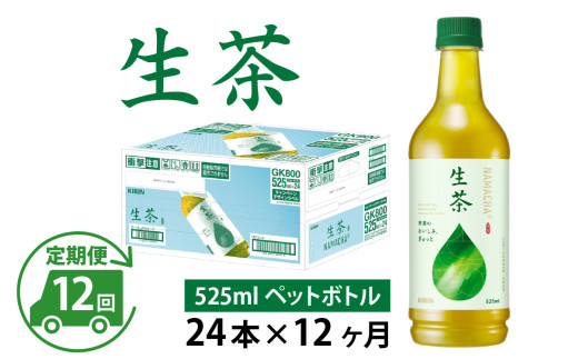 【定期便12回】キリン 生茶 525ml × 24本 × 12ヶ月