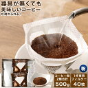 【ふるさと納税】コーヒー粉＆フィルター付きスターターセット 粉 250g×2袋 合計500g 1杯専用 コーヒーフィルター 20枚×2パック 計40枚入り コーヒー 珈琲 スペシャルティコーヒー 2種 セット 送料無料