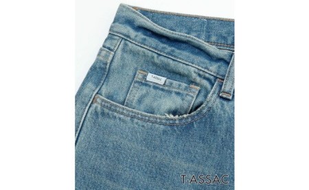 【全2サイズ】T-ASSACレディースジーンズ「BOYFRIEND /LIGHT  INDIGO」（ボーイフレンド） サイズ：1