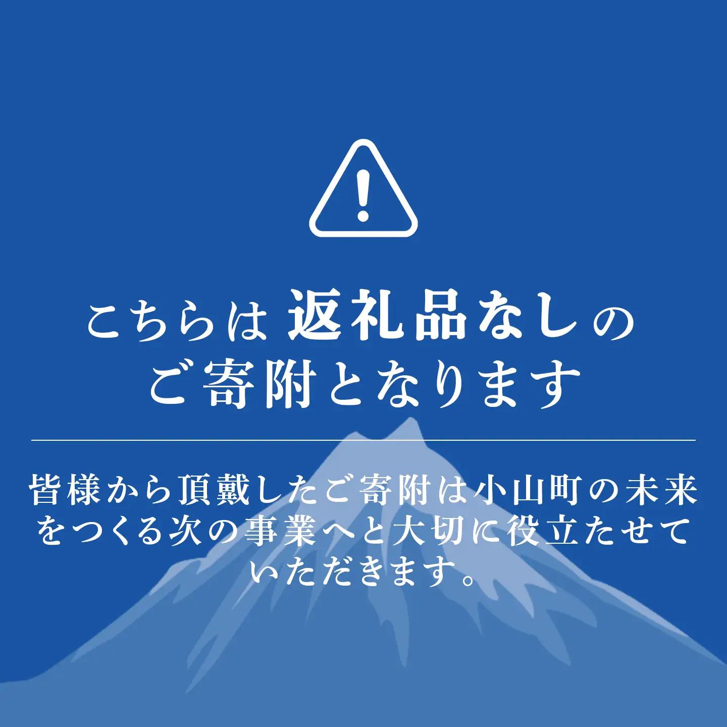 【返礼品なし】小山町への応援寄附 1千円