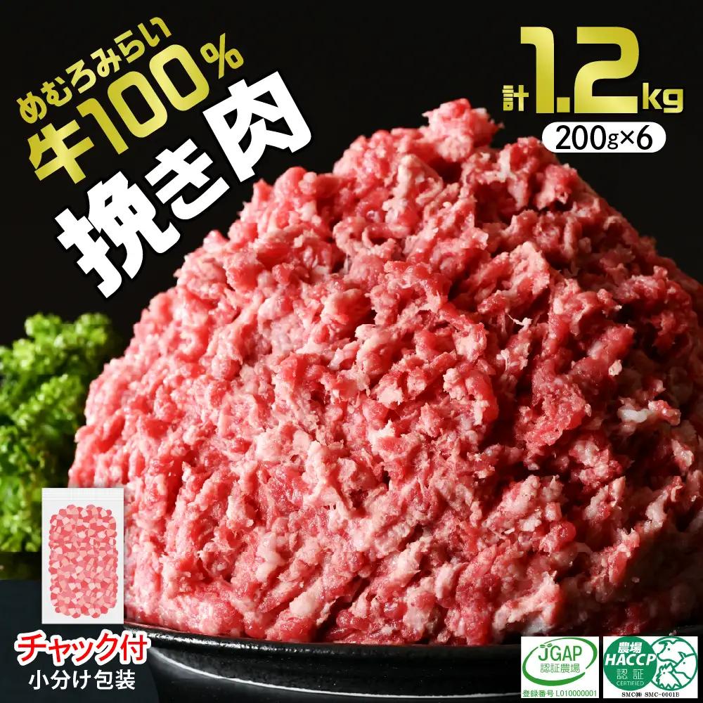 挽き肉 みらい めむろ牛 計1.2kg 牛ひき肉 牛肉 北海道 芽室町