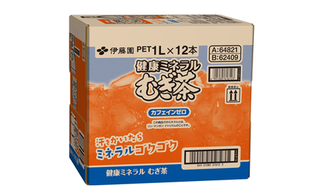 131-70　【定期便3か月】健康ミネラルむぎ茶PET1L×12本