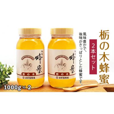 ふるさと納税 山形市 純粋蜂蜜 栃の木蜂蜜 1kg×2本セット FZ19-992