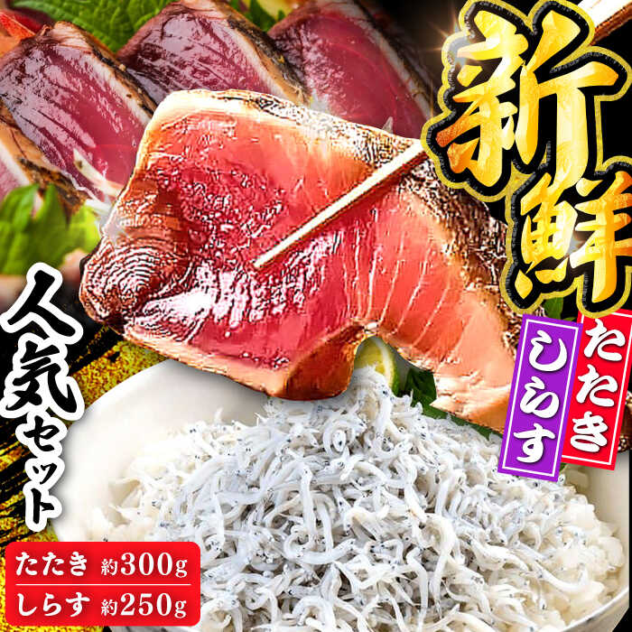 【ふるさと納税】【最速発送】龍馬セット (龍馬鰹たたき約300g 龍馬しらす約250g) 【株式会社　七和】[ATAX012]　スピード 最短 最速 発送