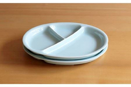 【白山陶器】【仕切り皿】Yトレイ(大) ミント 2枚セット 食器 皿 【波佐見焼】 [TA97] 波佐見焼