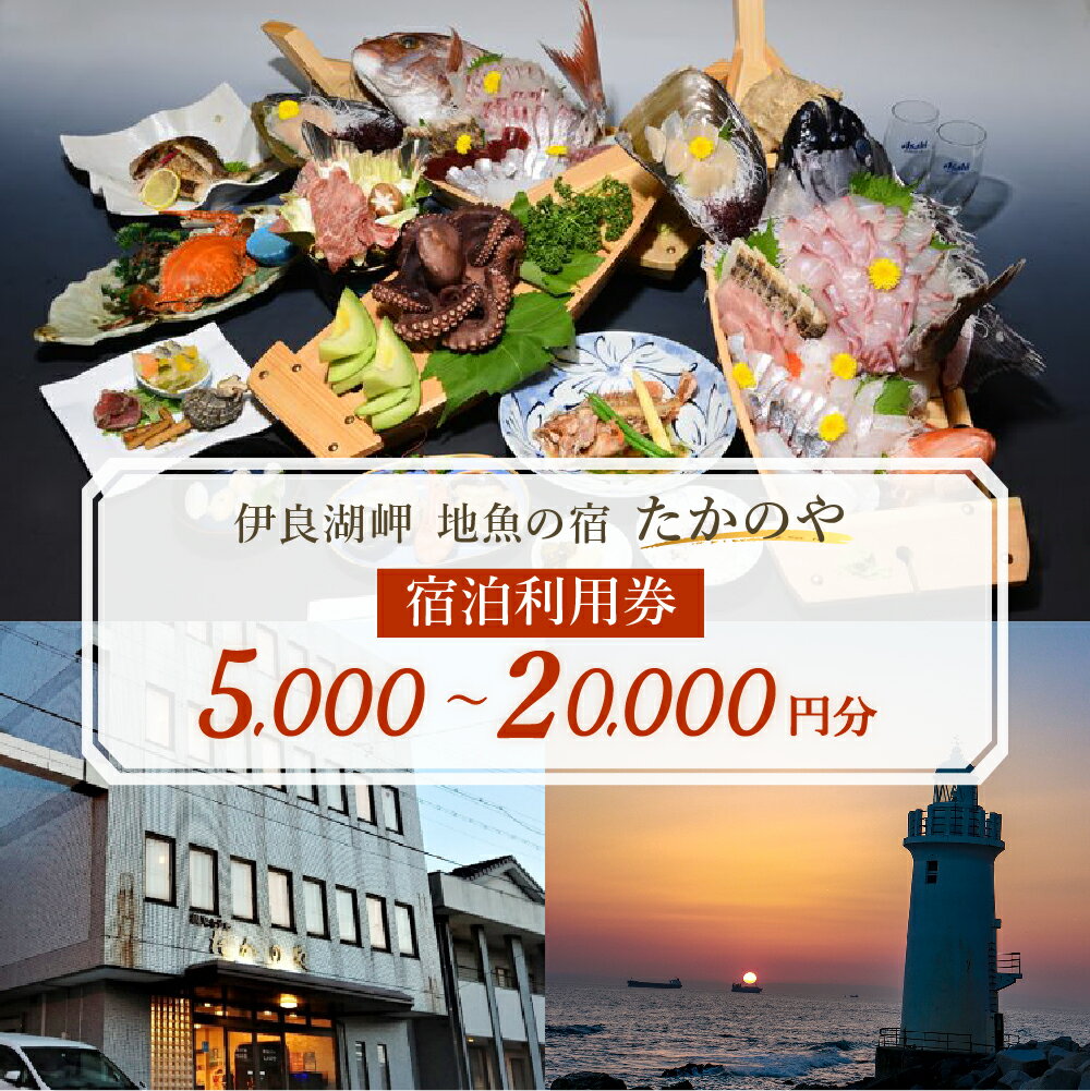 【ふるさと納税】伊良湖岬　地魚の宿「たかのや」選べる 宿泊利用券 5千円～2万円分 旅館 旅行券 宿泊券 観光 愛知県 田原市