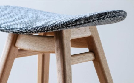 nomade stool 〈 Oak × Grey 〉 糸島市 / nomade design [AIF002]