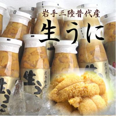 ふるさと納税 普代村 【期間限定 寄付金額改定】【厳選】普代産天然生うに 瓶詰め1本 約170g 牛乳瓶入りウニ 三陸 |  | 02