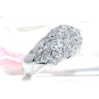 ふるさと納税 昭和町 【中石0.5ct 中央宝石研究所ソーティング付】Pt950ダイヤモンド リング 【2.9ct】13号 |  | 01