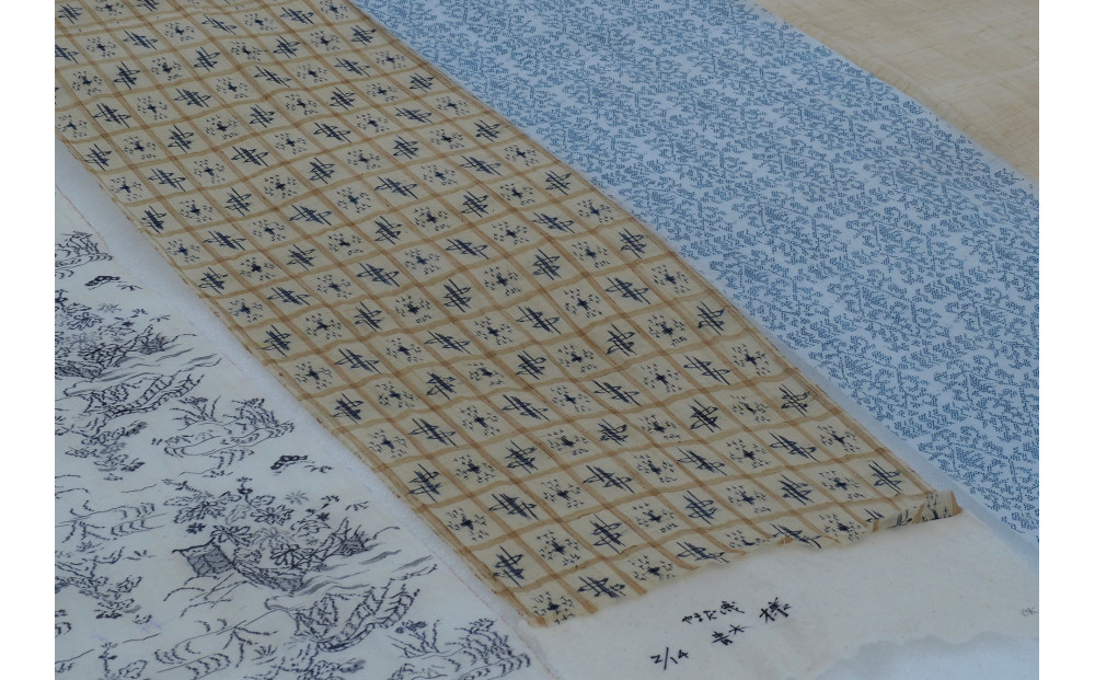 麻織物の雪晒しと仕立て直し