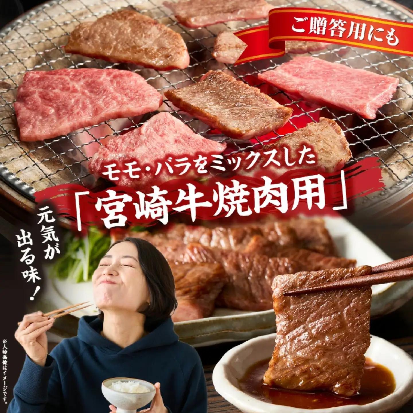 宮崎牛 焼肉 モモ・バラ500g 焼肉