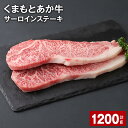 【ふるさと納税】くまもとあか牛 サーロインステーキ 計1.2kg 和牛 牛肉 お肉 あか牛 赤身 霜降り ステーキ グルメ お取り寄せ 冷凍 熊本県産 国産 熊本県 上天草市 送料無料