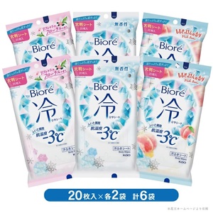 SA1800　花王 ビオレ 冷シート 3種詰め合わせ　計6袋