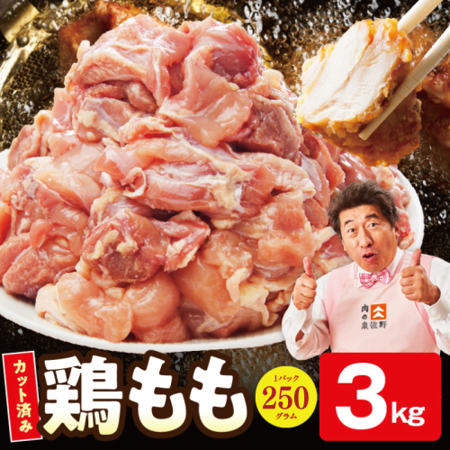 【スピード発送】国産 鶏肉もも 3kg【氷温熟成×極味付け 小分け カット済み とり もも 簡単調理 唐揚げ 親子丼】 mrz0351-3