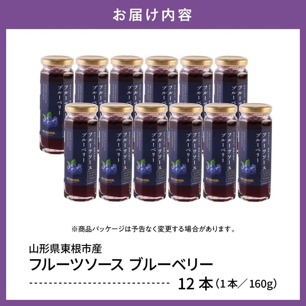 フルーツソース 160g ブルーベリー (12本) フルーツソース