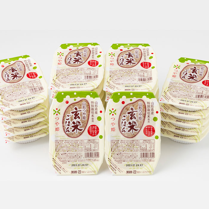 【城北麺工】特別栽培米 つや姫 玄米ごはん(パックライス) 