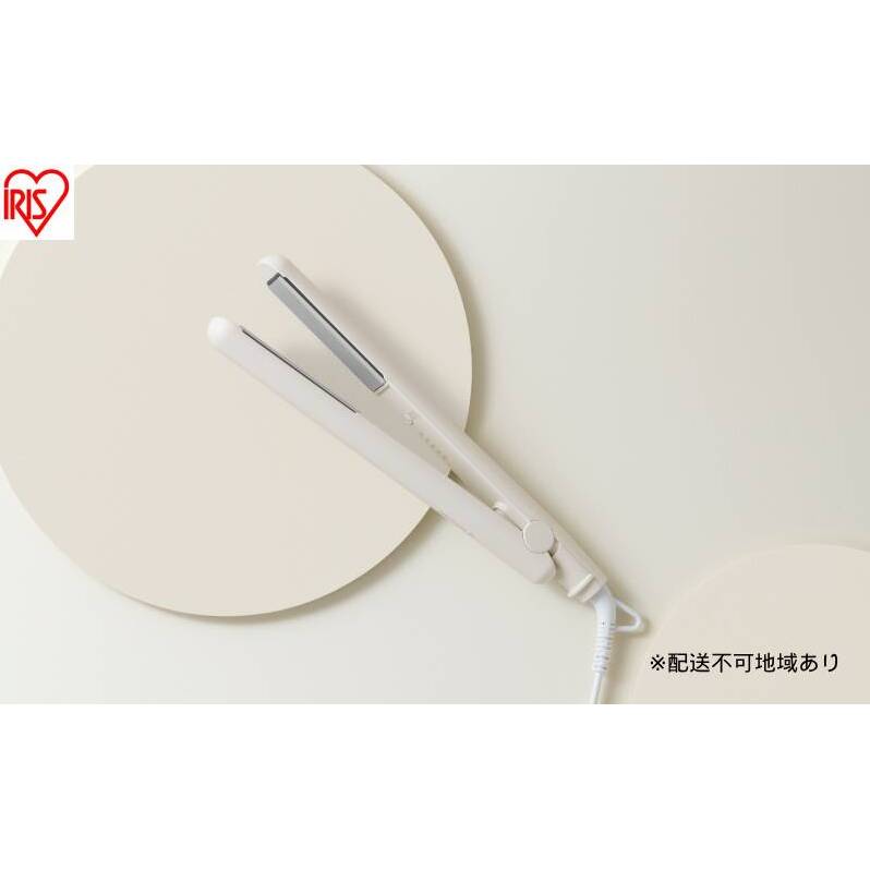 ストレートアイロン HIR-MS102-W オフホワイト ヘアアイロン ストレート 軽量 ストレートアイロン コンパクト 海外対応 セラミックコーティング ヘアーアイロン 5段階温度調節 スリム ヘアケア プレゼント ギフト MiCORA ミコラ アイリスオーヤマ