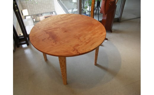 栃（トチ）　丸テーブル
