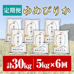 【令和7年産】《 定期便・全6回 》上士別の生産者がつくるゆめぴりか ( 5kg×6回・計30kg) 北海道 士別市産 米 お米 白米 北海道産 北海道米 ゆめぴりか 特A 一等級 コメ 単一原料米 