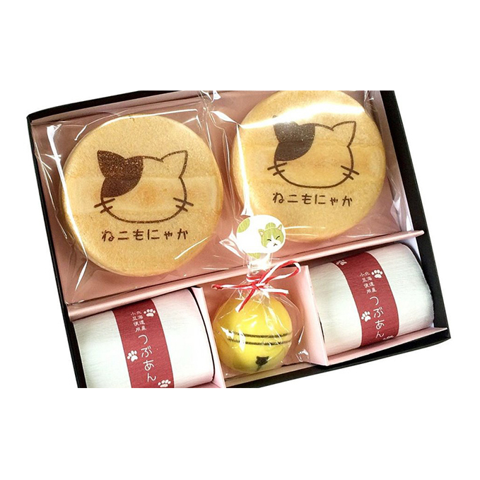 〈京の老舗〉かわいい和スイーツ「ねこもにゃか」10箱セット〈スイーツ 和菓子 生菓子 最中 もなか 粒あん ゼリー 金平糖 こんぺいとう 和三盆糖 ねこ 猫 ギフト 贈り物 飲料 加工食品〉_イメージ