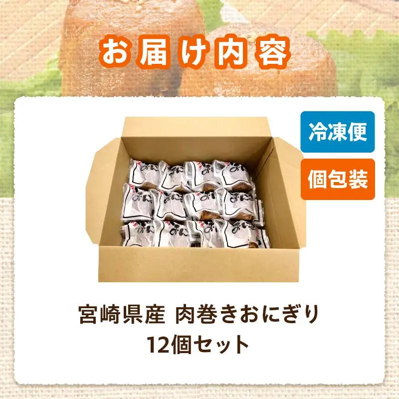 宮崎県産肉巻きおにぎり12個セット 肉巻きおにぎり おにぎり 肉巻き 豚肉 肉 宮崎名物 名物 ご当地グルメ ご当地 ソウルフード お弁当 パック 小分け 真空パック おむすび 簡単調理 湯煎 簡単 