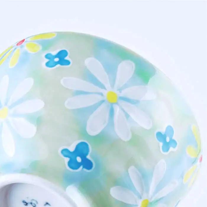 【ふるなびWEEK対象】【波佐見焼】「フラワーガーデン」茶碗 ピンク・グリーン セット 食器 皿 【大新窯】 [DC60]  波佐見焼