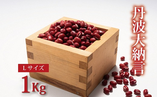 
            丹波大納言小豆　Lサイズ　1kg（京都・京丹波町産　大納言小豆）【地域限定 ブランド 小豆 あずき あんこ 赤飯】　[013NA003]
          