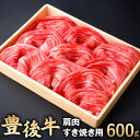 【ふるさと納税】豊後牛 肩肉 すき焼き用 600g 牛肉 お肉 冷凍 国産 大分県 九州産 送料無料