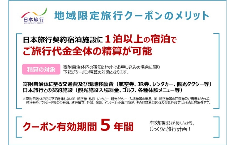 東京都大田区　 日本旅行　地域限定旅行クーポン30,000円分 宿泊・体験