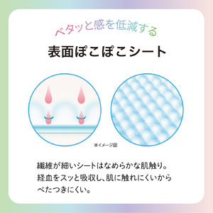 エリス　素肌のきもち超スリム（特に多い昼用）羽つき　27cm　136枚（17枚×8パック）