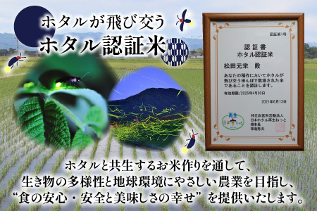 【先行予約】【令和8年産 新米】【5ヶ月定期便】ベストファーマー ほたるの里 特別栽培こしひかり 6kg（2kg×3） × 5回 計30kg 化学肥料不使用 農薬70％以上カット[J-002003]