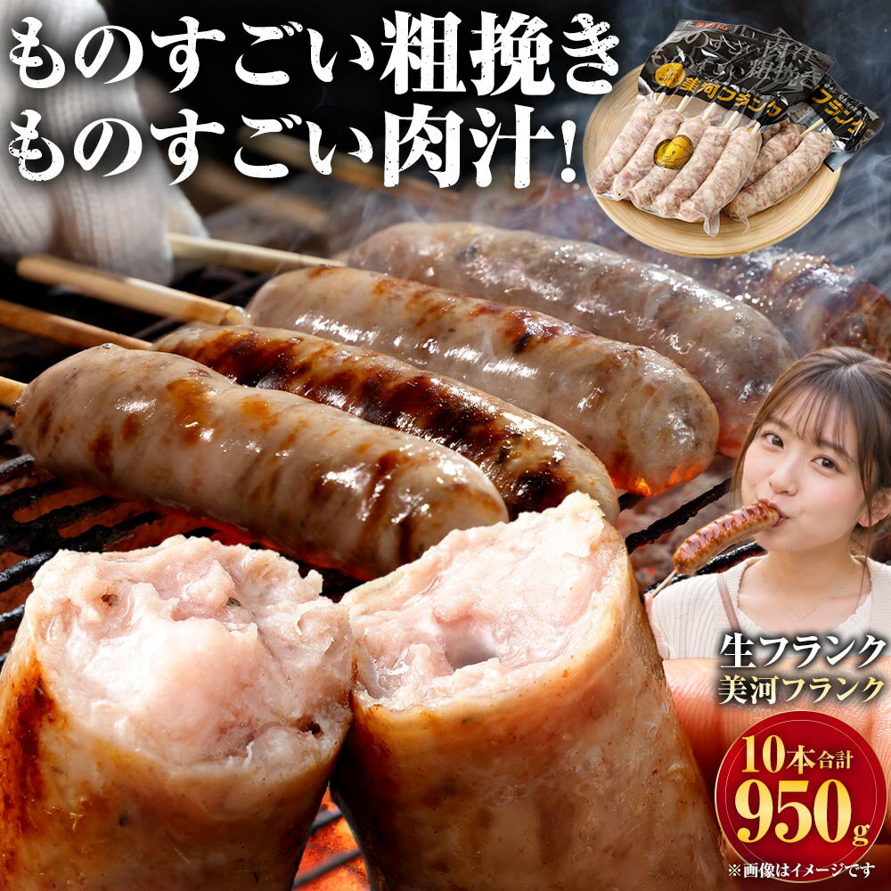 【ふるさと納税】美河フランク（生フランク） | フランクフルト つなぎ不使用 冷凍 アウトドア バーベキュー BBQ キャンプ グルメ お取り寄せ 豚肉