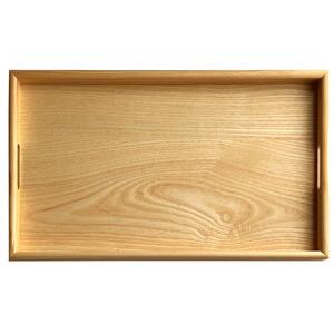 紀州漆器 約60cm 木製 長手盆 お盆［白木］ 二尺 大きな 大きい トレー 旅館 ホテル 業務用 ビッグサイズ 和歌山 国産  日本製［YS4］