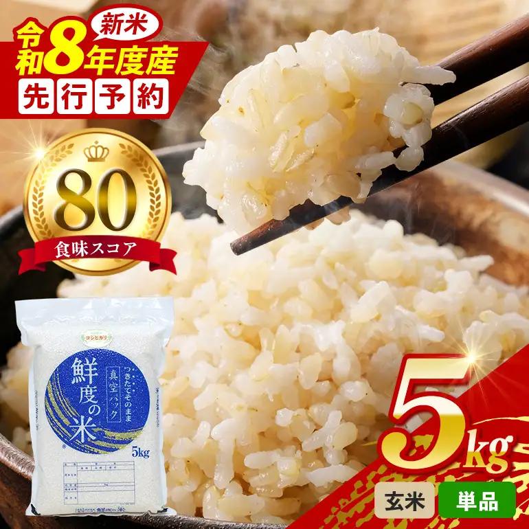 令和8年度 こしひかり 玄米 5kg 真空パック A17-023