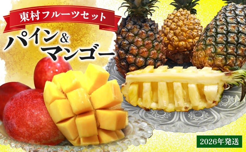 
            東村フルーツセット　パイン&マンゴー【2026年発送】 パイン パインアップル パイナップル スナックパイン ゴールドバレル ピーチパイン サンドルチェ ホワイトココ おまかせ マンゴー 完熟 まんごー ジューシー 南国フルーツ トロピカル 高級フルーツ セット フルーツセット 沖縄 東村
          