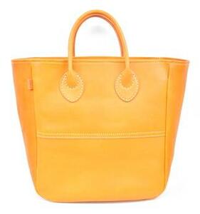 栃木レザー使用｜ソフトな手触り 本革 小さめトートバッグ｜Tote bag 03 M｜キャメル｜minca（全7色）