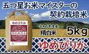 【ふるさと納税】寄附額改定↓令和6年産【精白米】5つ星お米マイスターの契約栽培米ゆめぴりか5kg【39110】