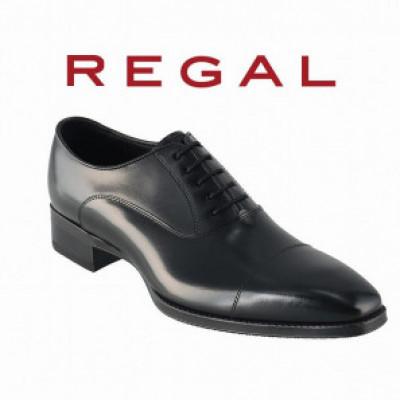 ふるさと納税 奥州市 REGAL革靴 ストレートチップ 21EL ブラック＜奥州市モデル＞ 25.5cm [AM015]