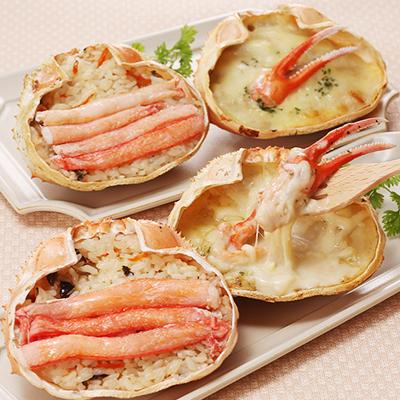 ふるさと納税 小樽市 【佐藤水産】蟹おこわと蟹味噌入りグラタン　各2食　計4人前　520g |  | 01