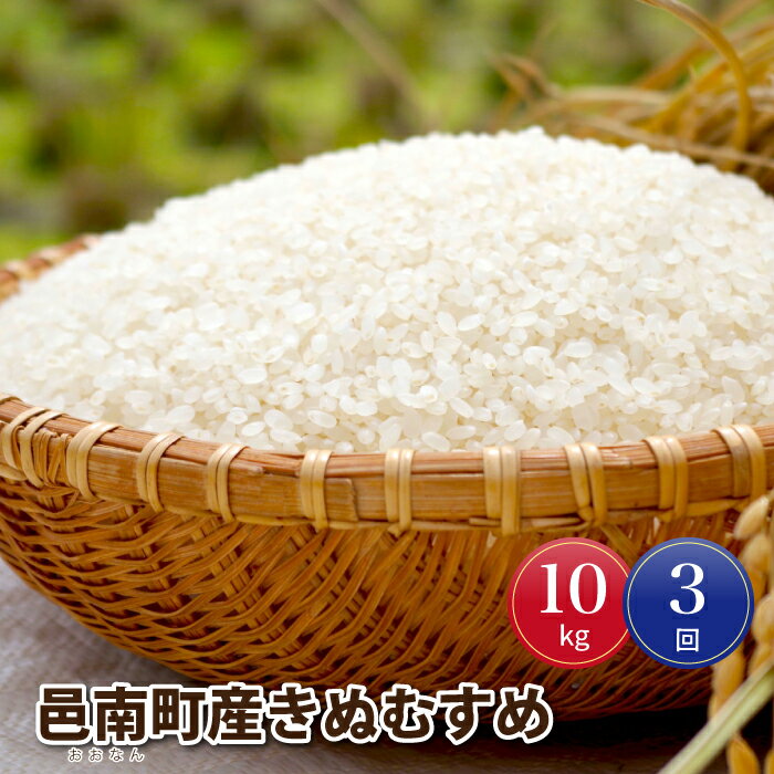 【ふるさと納税】令和7年産【定期便3回】邑南町産きぬむすめ10kg