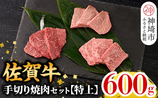 
【こだわりの手切り！】牧場直送 佐賀牛焼肉セット(特上)【牛肉 焼肉 厚切り a4 a5 A4 A5 焼肉用 セット 佐賀 ロース 肩ロース モモ 国産 冷凍 小分け 神埼市】(H106105)
