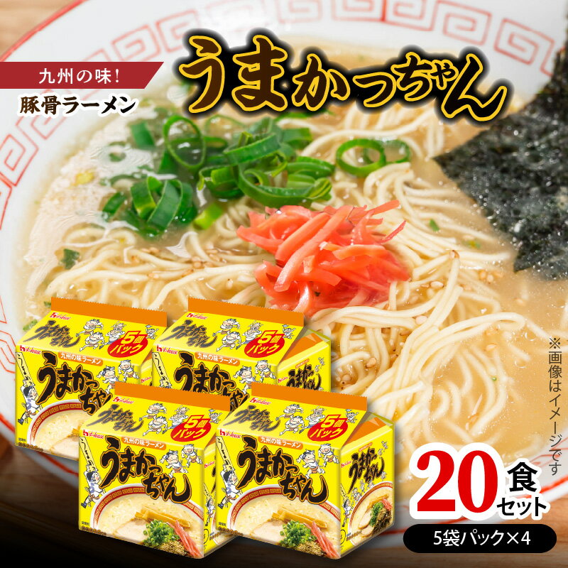 【ふるさと納税】豚骨ラーメン うまかっちゃん 5袋 4 セット 計20食 九州の味 愛される 袋ラーメン 代名詞 豚骨エキス 野菜エキス 香辛料 白濁 スープ 香り高い ポーク オイル 美味しさ ひきたつ インスタント 即席 送料無料