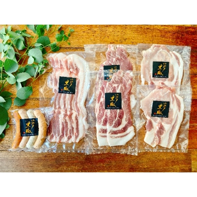 【小江戸黒豚】ご自宅用・使いやすい3mmスライス＆ソーセージセット【配送不可地域：離島】