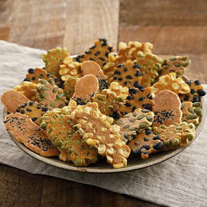 【京・月待庵】職人の手焼き豆煎餅 まんぷく缶（80枚入り）