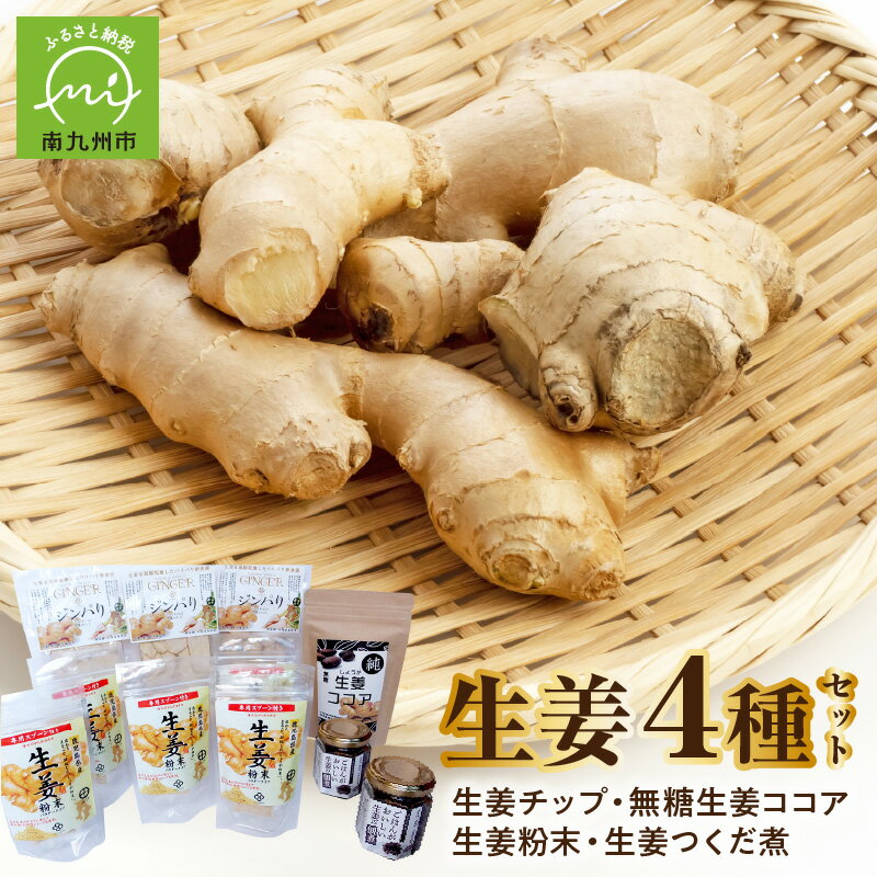 【ふるさと納税】健康第一!生姜4種セット