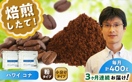 【全3回定期便】ハワイ・コナ　コーヒー粉　200g×2個(粉/中挽き)  / コーヒー  ドリップ  粉 / Coffee SAKURA[BBAB067]