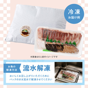 【6ヶ月定期便】大和海商 大和のこだわり漁師のお刺身4人前【冷凍】 N072-YE131-2