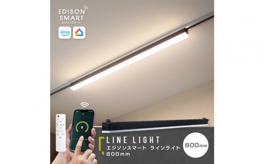 エジソンスマート ラインライト 800mm for ダクトレール ブラック 福岡市